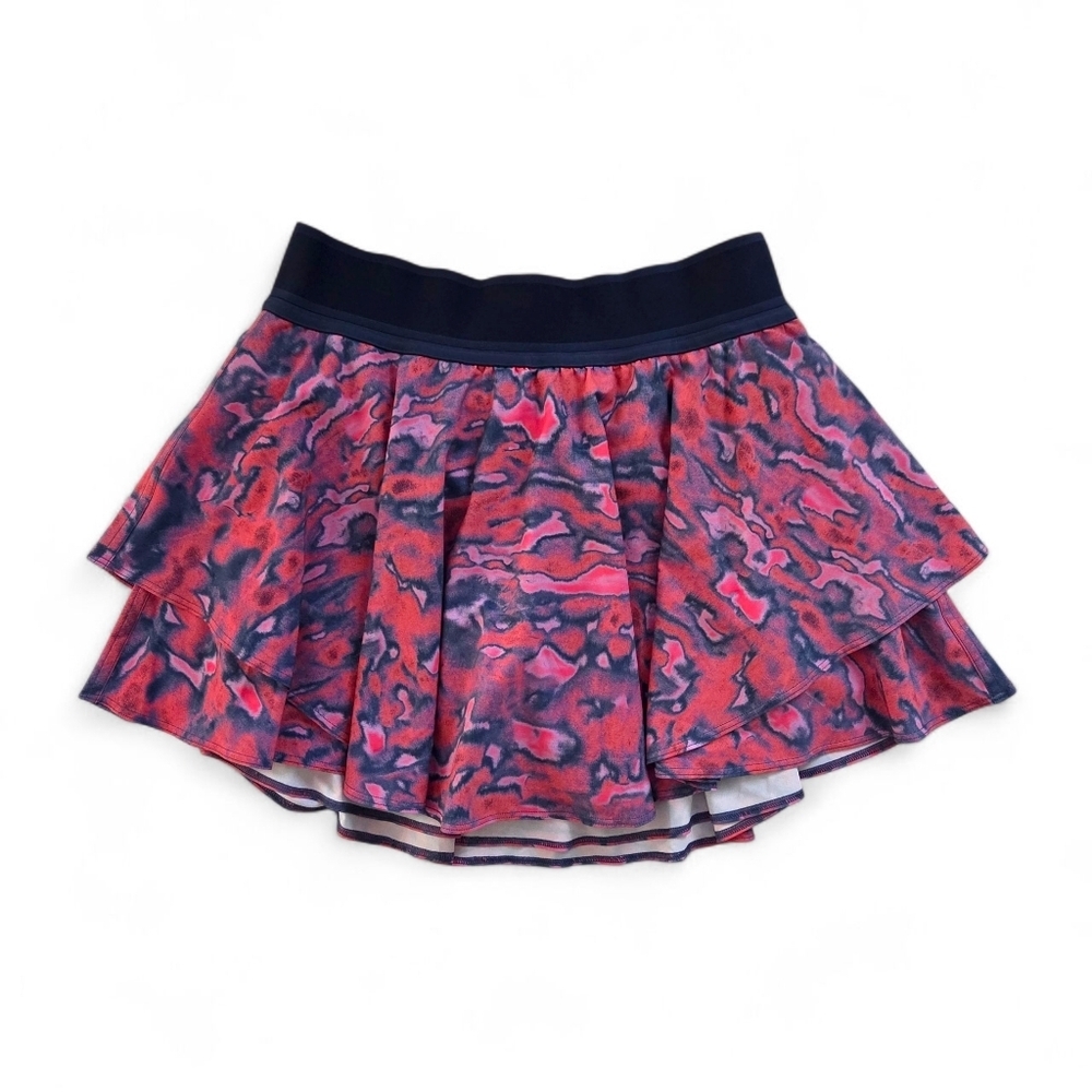 LULULEMON Court Rival High Rise Skirt 6 R Chroma Classic Multi Print